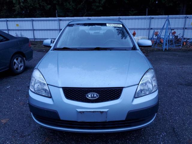 KNADE123876275989 - 2007 KIA RIO BASE BLUE photo 5