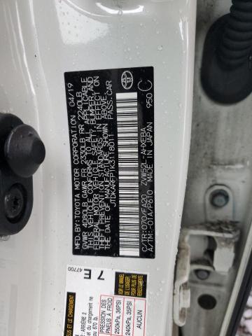 JTDKARFP1K3118011 - 2019 TOYOTA PRIUS PRIM 白色 照片 12