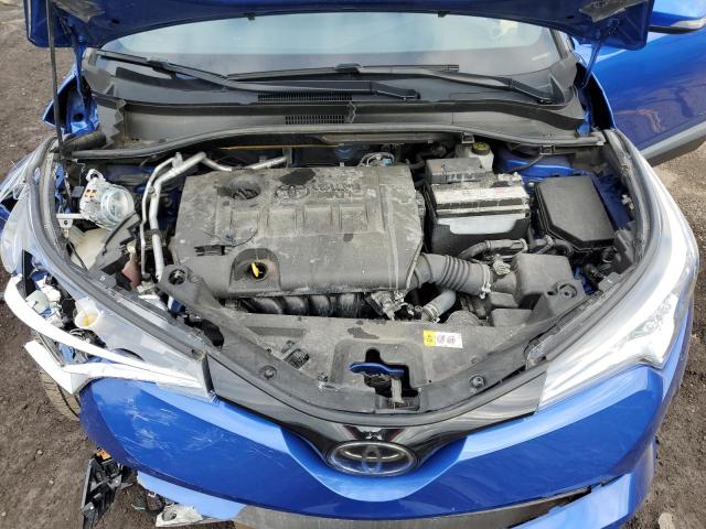 JTNKHMBX4K1040593 - 2019 TOYOTA C-HR XLE BLUE photo 11