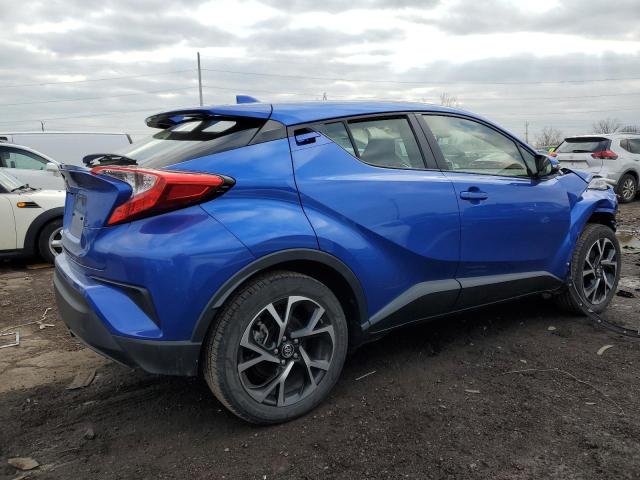 JTNKHMBX4K1040593 - 2019 TOYOTA C-HR XLE BLUE photo 3