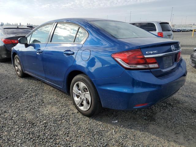 19XFB2F59EE221291 - 2014 HONDA CIVIC LX BLUE photo 2