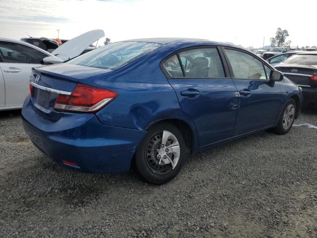 19XFB2F59EE221291 - 2014 HONDA CIVIC LX BLUE photo 3