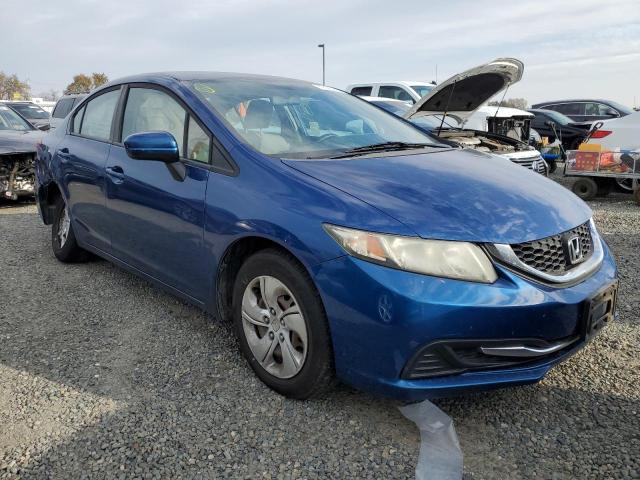 19XFB2F59EE221291 - 2014 HONDA CIVIC LX BLUE photo 4