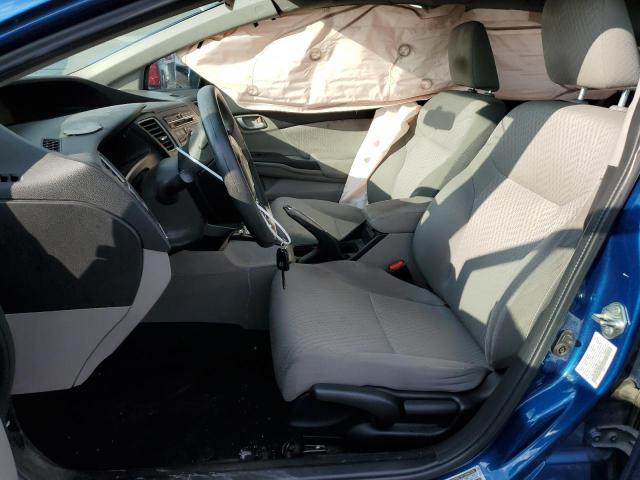 19XFB2F59EE221291 - 2014 HONDA CIVIC LX BLUE photo 7