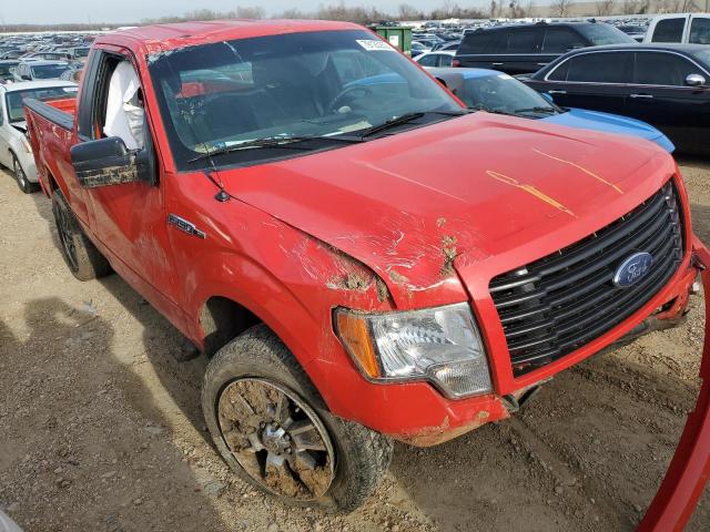 1FTMF1EF7EKD09303 - 2014 FORD F150 RED photo 4