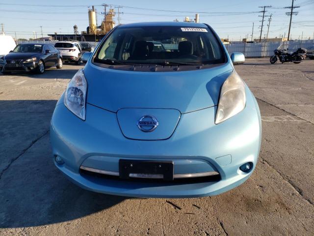 1N4AZ0CP3FC320770 - 2015 NISSAN LEAF S BLUE photo 5