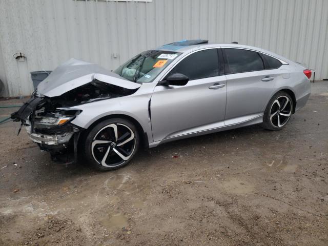 1HGCV2F31MA022845 - 2021 HONDA ACCORD SPORT GRAY photo 1