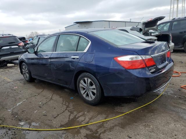 1HGCR2F35FA008373 - 2015 HONDA ACCORD LX BLUE photo 2