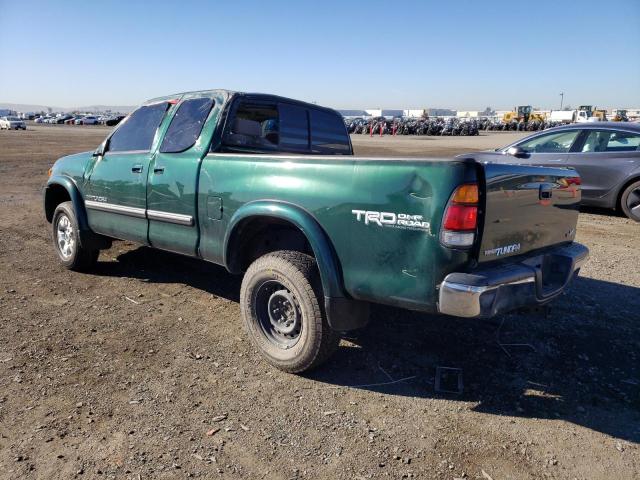 5TBRT34113S369625 - 2003 TOYOTA TUNDRA ACCESS CAB SR5 GREEN photo 2