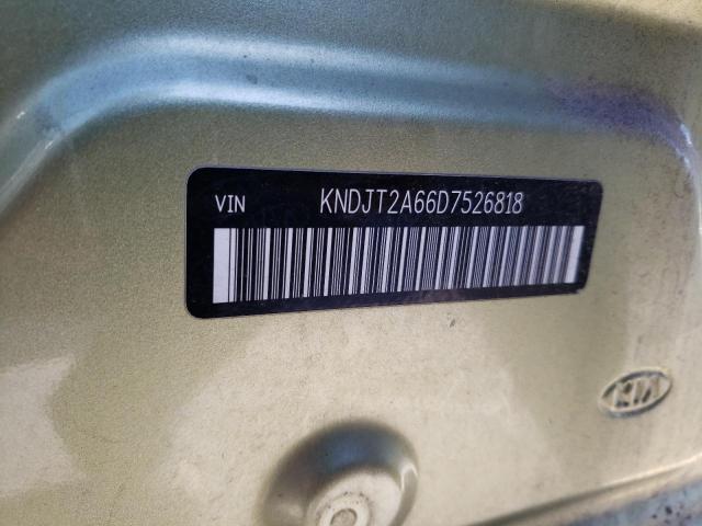 KNDJT2A66D7526818 - 2013 KIA SOUL + GREEN photo 12