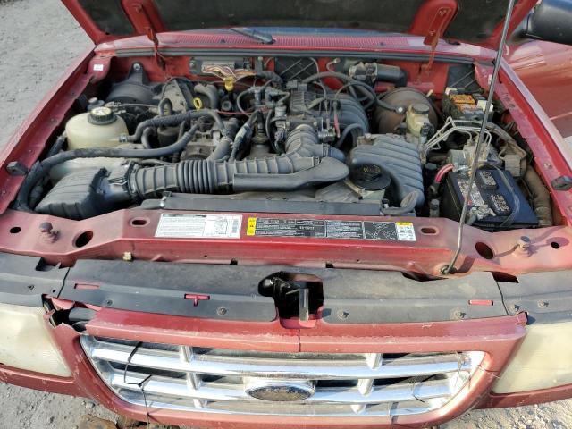 1FTYR10DX1TA93403 - 2001 FORD RANGER BURGUNDY photo 11