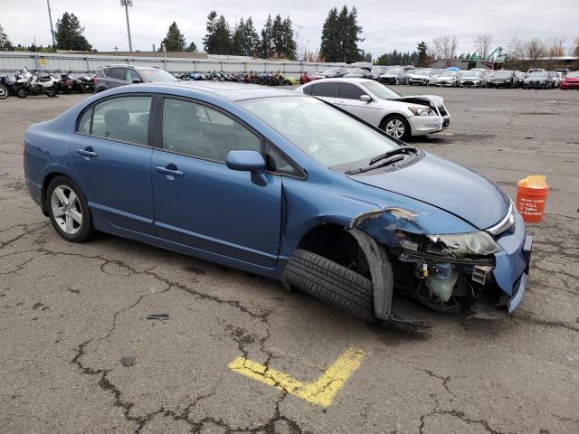 1HGFA168X7L011298 - 2007 HONDA CIVIC EX BLUE photo 4