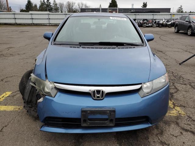 1HGFA168X7L011298 - 2007 HONDA CIVIC EX BLUE photo 5