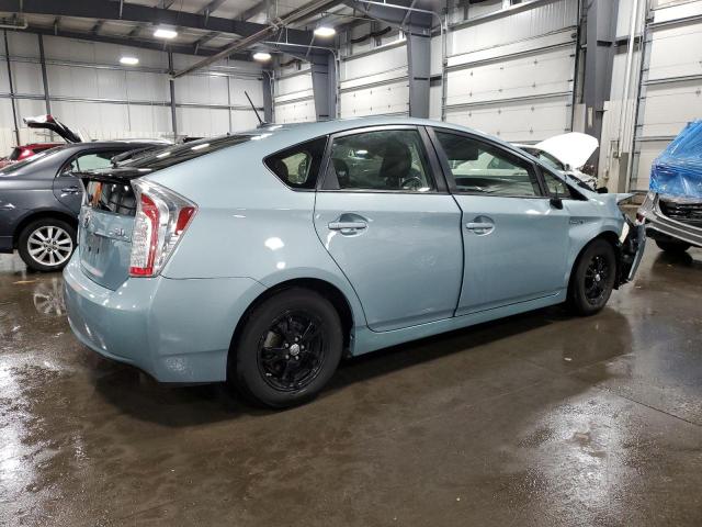 JTDKN3DU9F1897430 - 2015 TOYOTA PRIUS TURQUOISE photo 3