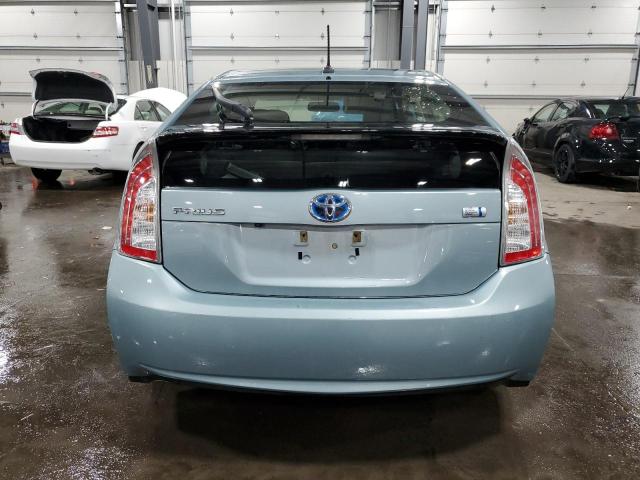 JTDKN3DU9F1897430 - 2015 TOYOTA PRIUS TURQUOISE photo 6