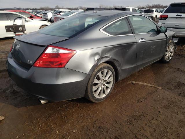 1HGCS22869A005556 - 2009 HONDA ACCORD EXL GRAY photo 3