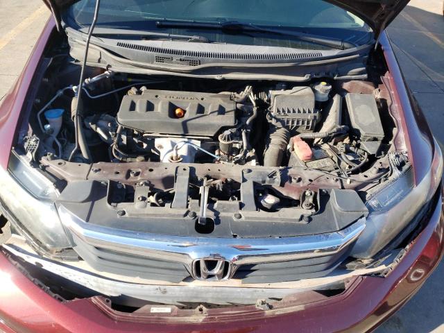 2HGFB2F98CH572733 - 2012 HONDA CIVIC EXL BURGUNDY photo 11