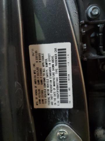 1HGCP3F8XBA027440 - 2011 HONDA ACCORD EXL GRAY photo 12