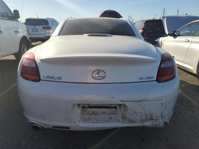 JTHFN48Y469009851 - 2006 LEXUS SC 430 WHITE photo 6