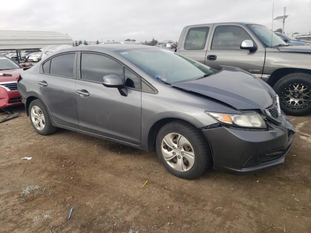 19XFB2F52DE242630 - 2013 HONDA CIVIC LX GRAY photo 4