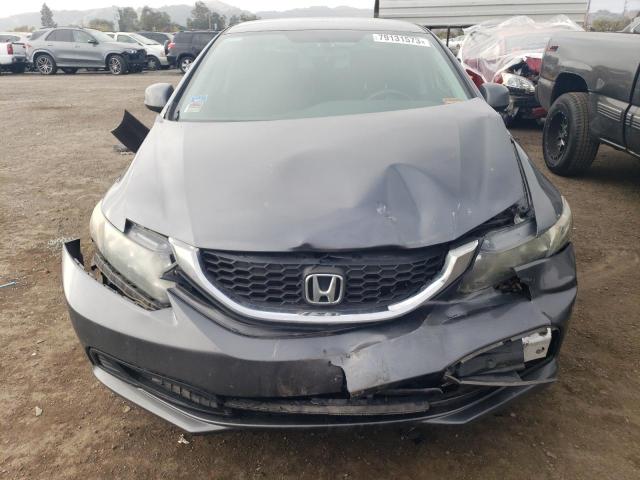 19XFB2F52DE242630 - 2013 HONDA CIVIC LX GRAY photo 5