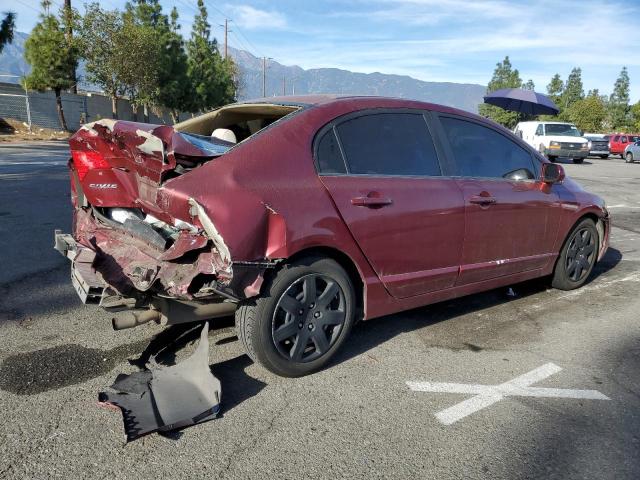 1HGFA16508L091153 - 2008 HONDA CIVIC LX MAROON photo 3