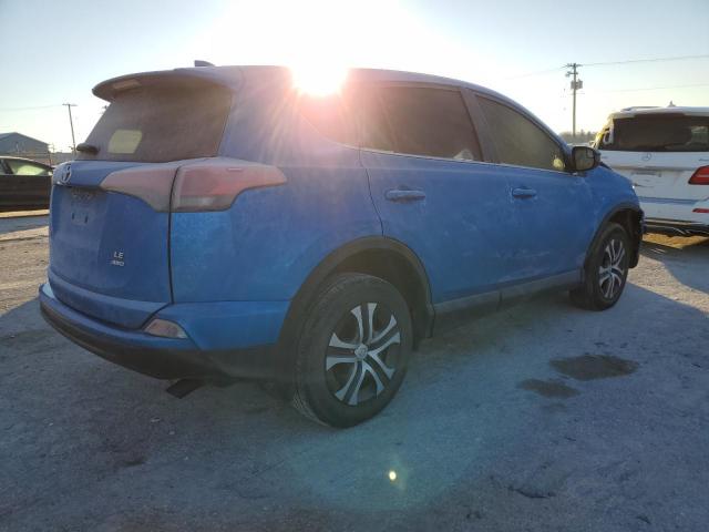 JTMBFREV9JJ734146 - 2018 TOYOTA RAV4 LE BLUE photo 3