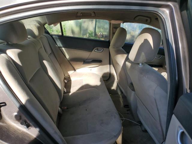 2HGFB2F59CH554481 - 2012 HONDA CIVIC LX GRAY photo 10