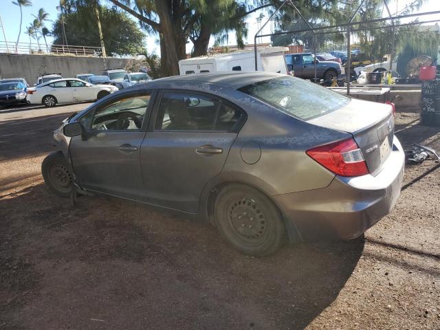 2HGFB2F59CH554481 - 2012 HONDA CIVIC LX GRAY photo 2