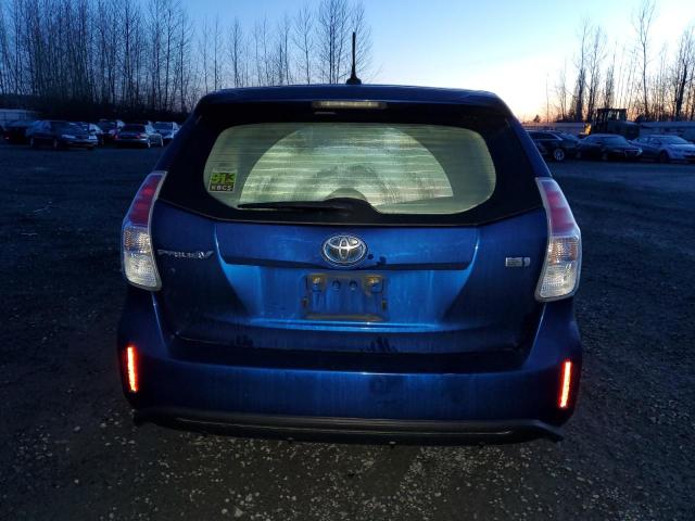 JTDZN3EU2FJ016905 - 2015 TOYOTA PRIUS V BLUE photo 6