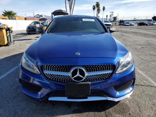 WDDWJ4JB2HF337671 - 2017 MERCEDES-BENZ C 300 BLUE photo 5