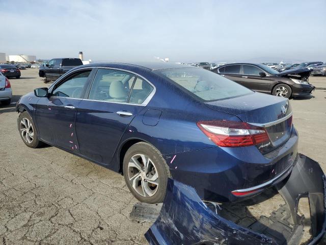 1HGCR2F34GA126934 - 2016 HONDA ACCORD LX BLUE photo 2