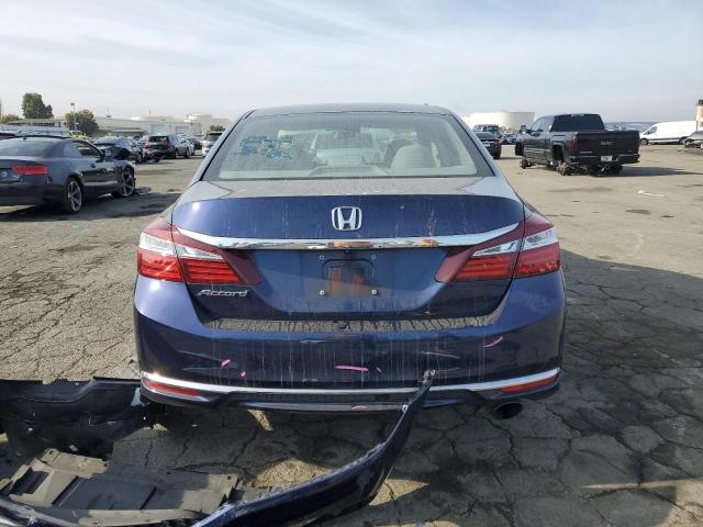 1HGCR2F34GA126934 - 2016 HONDA ACCORD LX BLUE photo 6