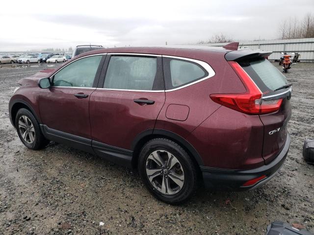 2HKRW6H38HH204227 - 2017 HONDA CR-V LX BURGUNDY photo 2