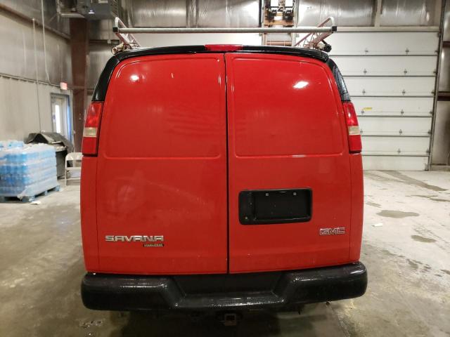 1GTZ7TCG3E1129235 - 2014 GMC SAVANA G3500 RED photo 6