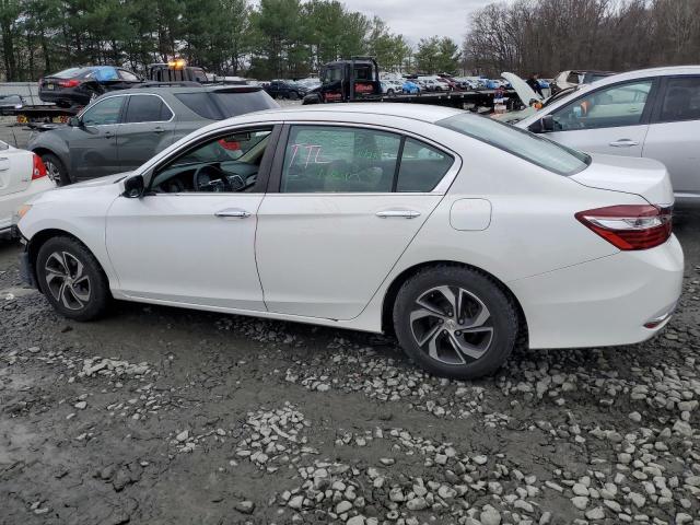 1HGCR2F39HA051181 - 2017 HONDA ACCORD LX WHITE photo 2