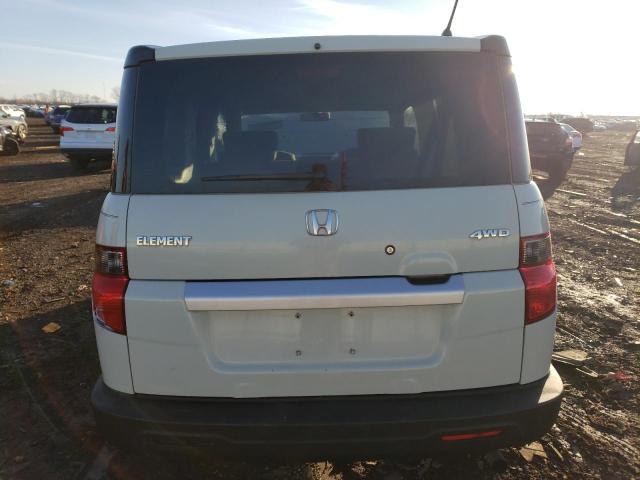 5J6YH2H34AL004486 - 2010 HONDA ELEMENT LX WHITE photo 6