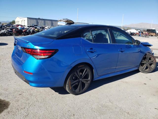 3N1AB8DVXMY325482 - 2021 NISSAN SENTRA SR BLUE photo 3