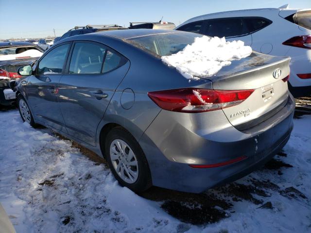 KMHD74LFXJU632045 - 2018 HYUNDAI ELANTRA SE GRAY photo 2