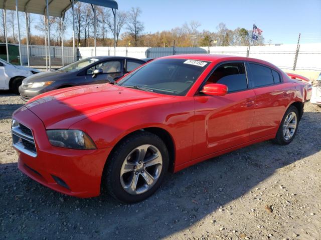 2C3CDXBG2EH322151 - 2014 DODGE CHARGER SE RED photo 1
