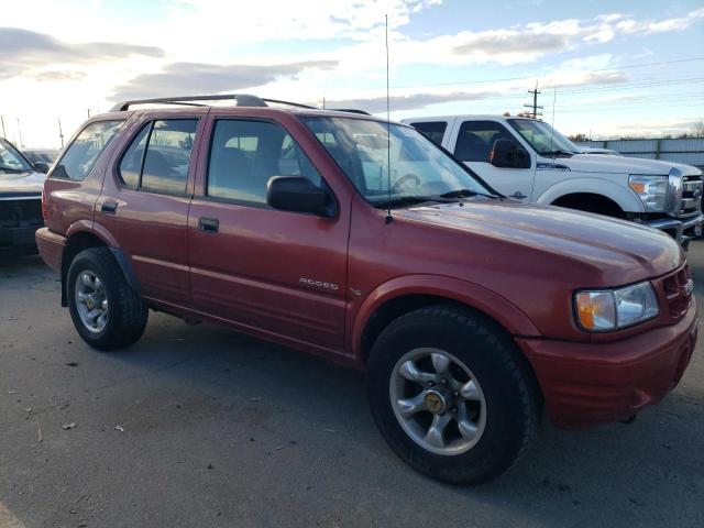 4S2DM58W914313588 - 2001 ISUZU RODEO S RED photo 4