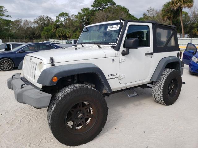 1C4AJWAGXEL229534 - 2014 JEEP WRANGLER SPORT WHITE photo 1