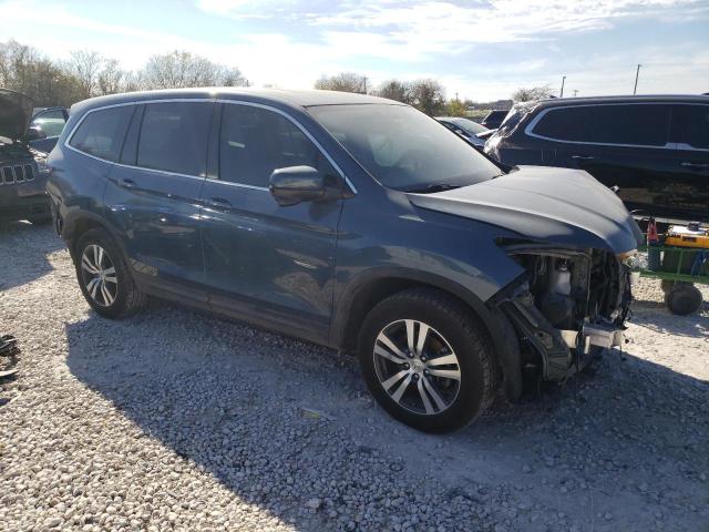 5FNYF6H57HB050637 - 2017 HONDA PILOT EXL BLUE photo 4