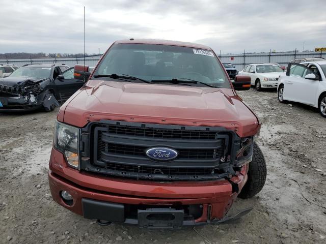 1FTFW1EF9EKD38598 - 2014 FORD F150 SUPERCREW ORANGE photo 5