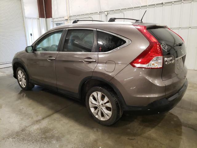 2HKRM4H78EH683452 - 2014 HONDA CR-V EXL BROWN photo 2