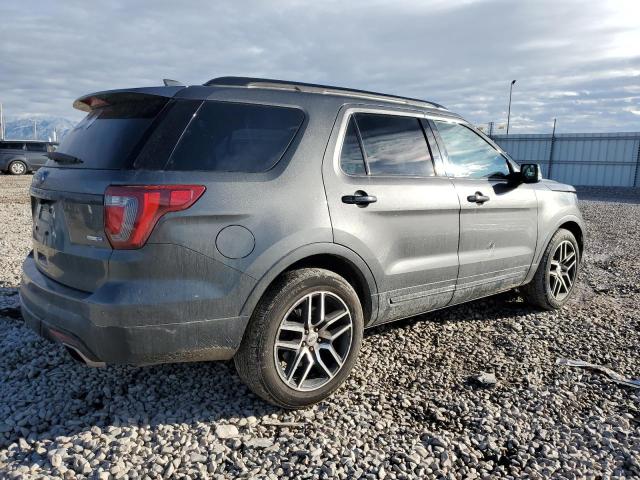 1FM5K8GT2HGA16603 - 2017 FORD EXPLORER SPORT GRAY photo 3