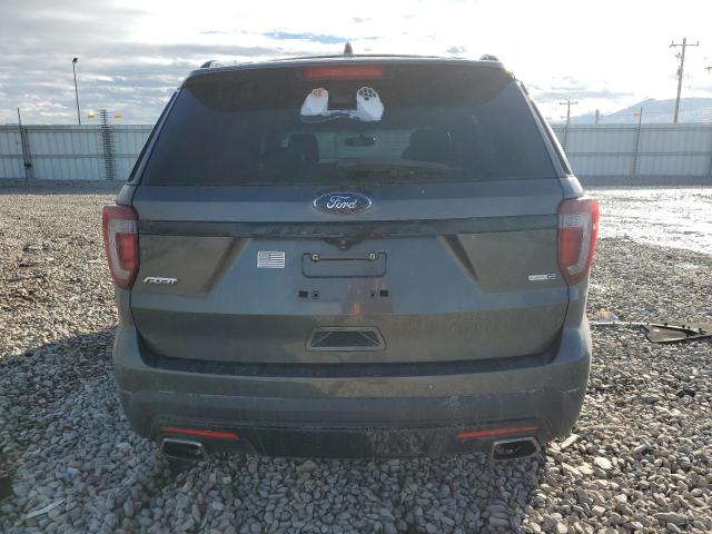 1FM5K8GT2HGA16603 - 2017 FORD EXPLORER SPORT GRAY photo 6