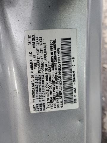 5FNRL5H26CB144935 - 2012 HONDA ODYSSEY LX SILVER photo 13