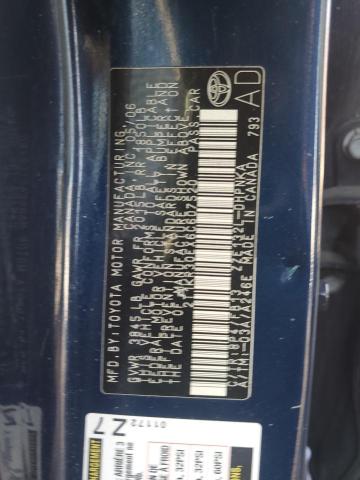2T1KR30EX6C607520 - 2006 TOYOTA COROLLA MA XR BLUE photo 12