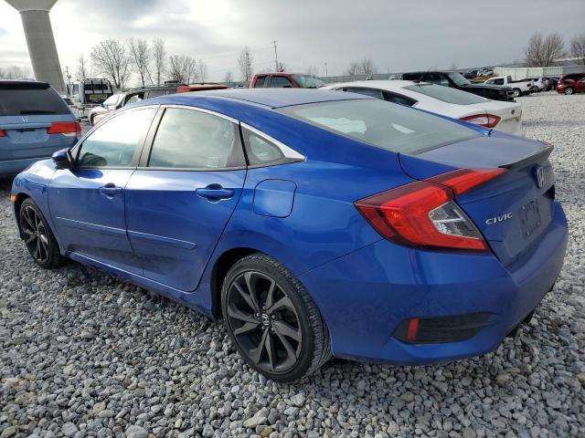 2HGFC2F89KH604611 - 2019 HONDA CIVIC SPORT 蓝色 照片 2